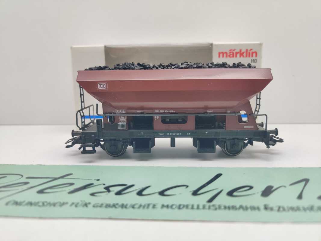 Märklin H0 AC 4631 Drehschieber-Seitenentladewagen Otmm 70 / NEM / DB / OVP