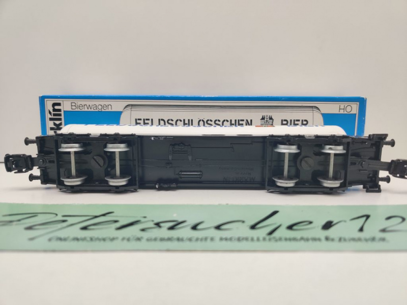 Märklin H0 AC 4632 Lebensmittel-Kesselwagen "Feldschlösschen" Uah / SBB / OVP blau