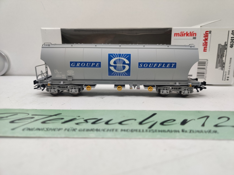 Märklin H0 AC 46341-01 Großraum-Getreidesilowagen (Typ Cerealier) / französischen Privatgesellschaft „GROUPE SOUFFLET“ / SNCF / OVP
