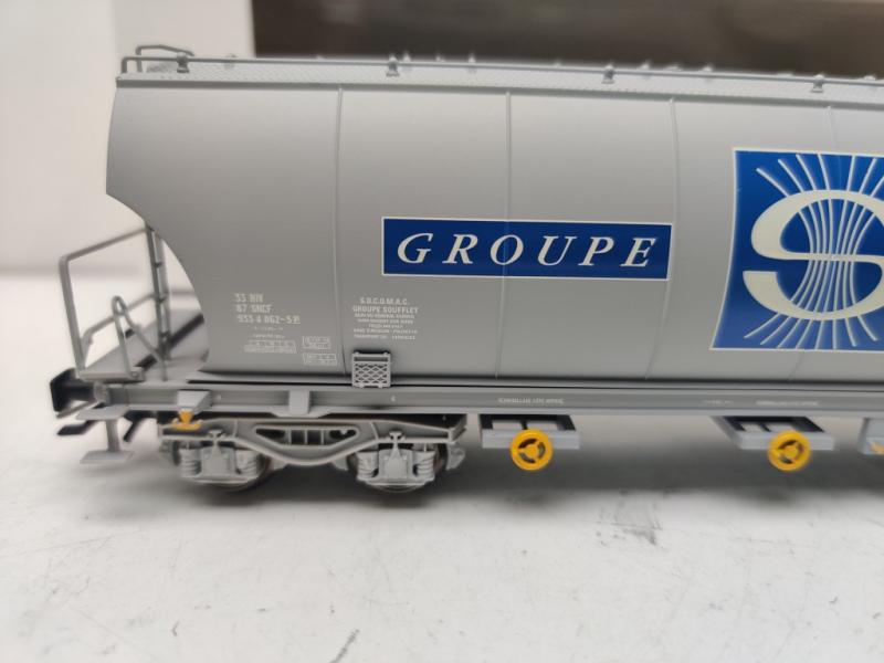 Märklin H0 AC 46341-01 Großraum-Getreidesilowagen (Typ Cerealier) / französischen Privatgesellschaft „GROUPE SOUFFLET“ / SNCF / OVP