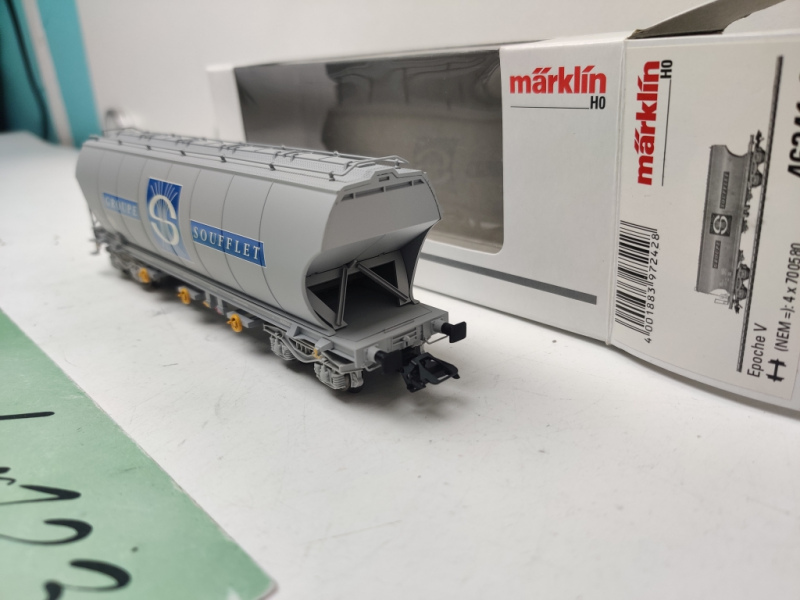 Märklin H0 AC 46341-01 Großraum-Getreidesilowagen (Typ Cerealier) / französischen Privatgesellschaft „GROUPE SOUFFLET“ / SNCF / OVP