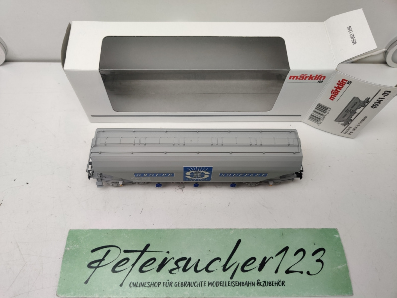 Märklin H0 AC 46341-03 Großraum-Getreidesilowagen (Typ Cerealier) / französischen Privatgesellschaft „GROUPE SOUFFLET“ / SNCF / OVP