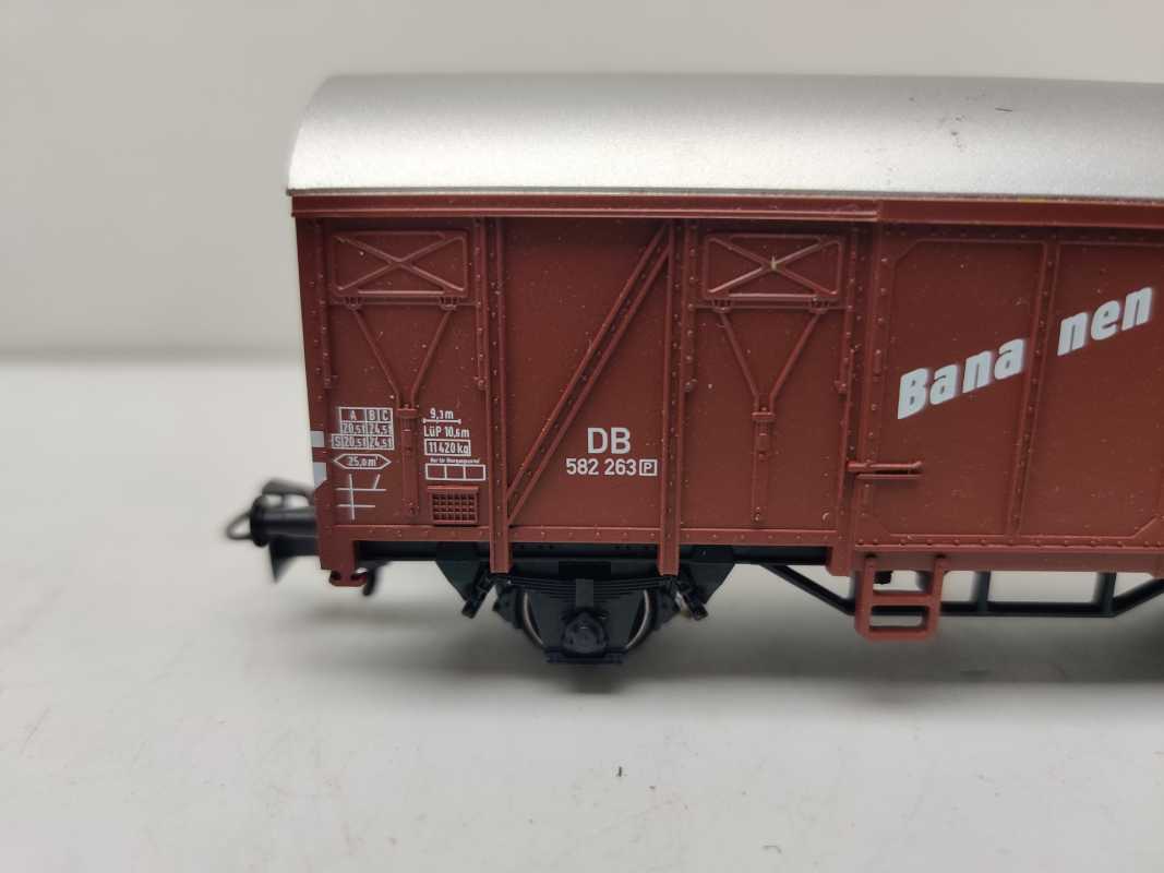 Märklin H0 AC 00755-02 / gedeckter Güterwagen / Kühlwagen  Bananentransport (Gms) / DB
