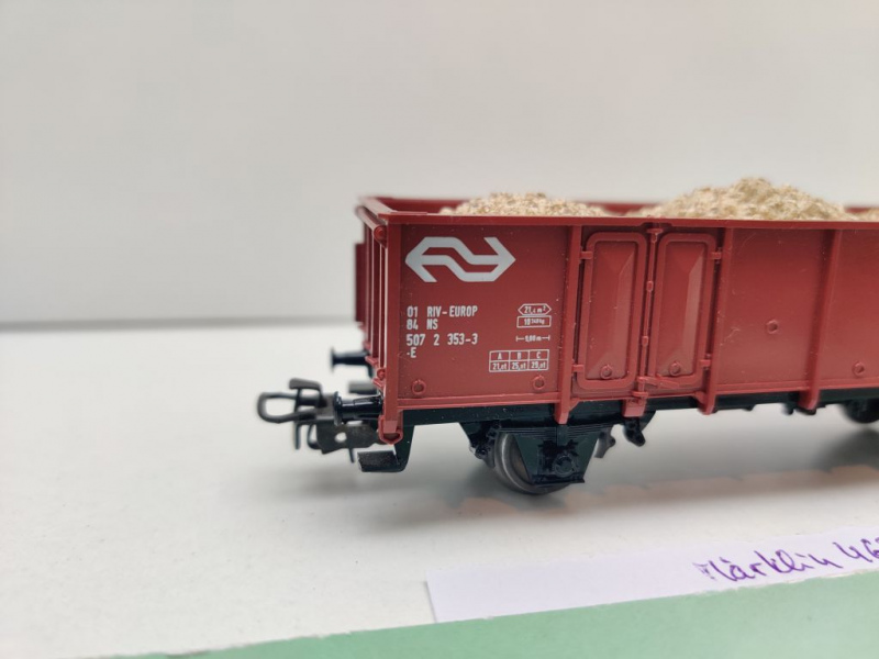 Märklin H0 AC 4639 Hochbordwagen Ladung / UIC-Nummer / NS