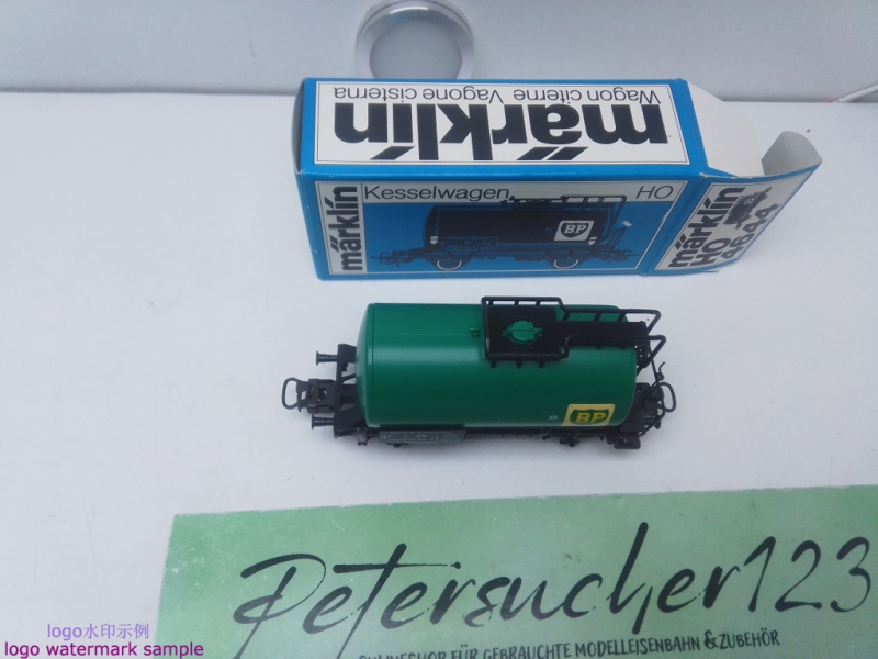 Märklin H0 AC 4644 Kesselwagen "BP" / Kessel Grün / DB / OVP blau