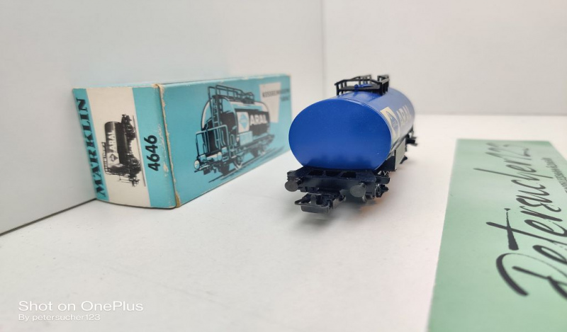 Märklin H0 AC 4646 Kesselwagen "ARAL" / [P] / Privatwagen / OVP hellblau