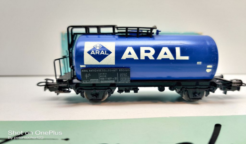 Märklin H0 AC 4646 Kesselwagen "ARAL" / [P] / Privatwagen / OVP hellblau
