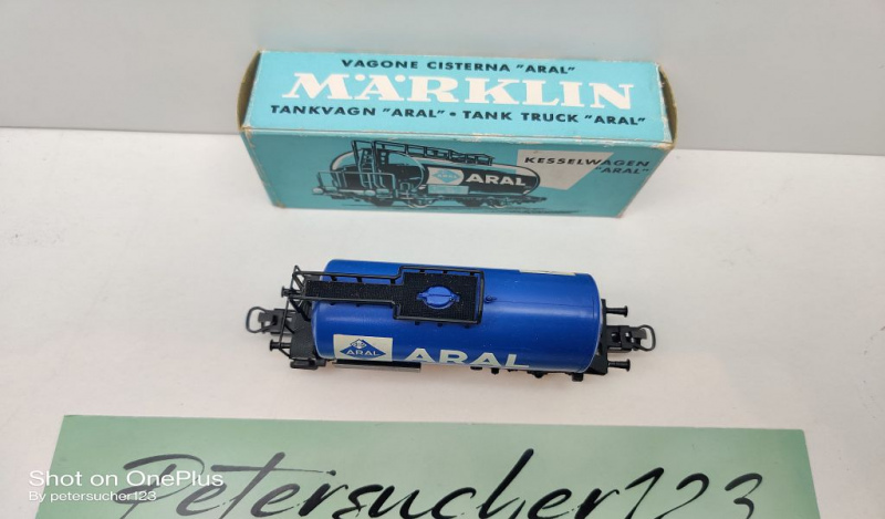 Märklin H0 AC 4646 Kesselwagen "ARAL" / [P] / Privatwagen / OVP hellblau