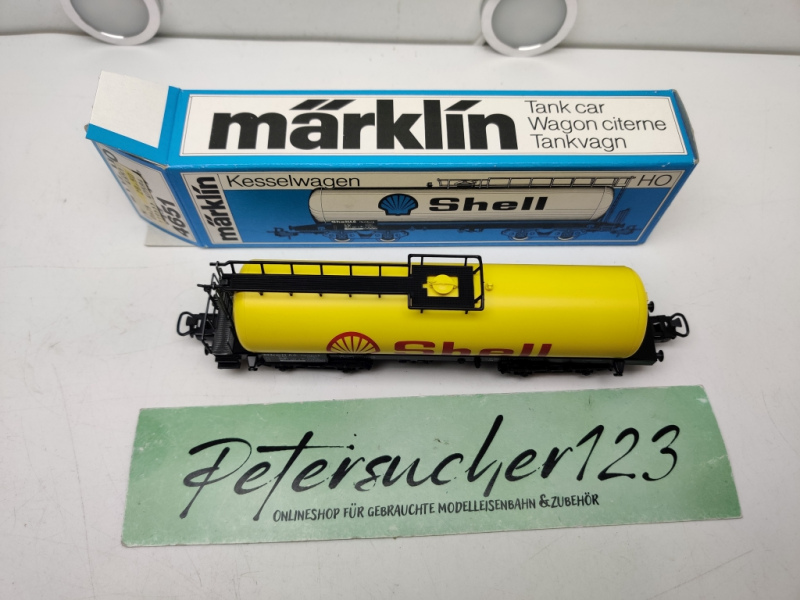 Märklin H0 4651 Kesselwagen SHELL  / 4-Achser / Blaue OVP