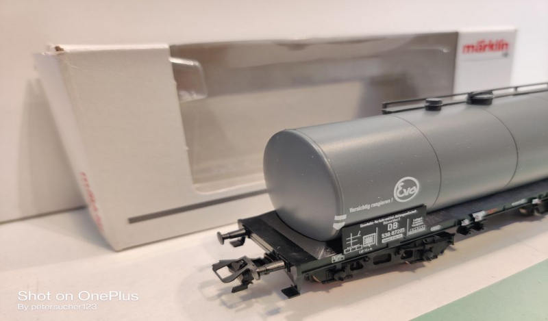 Märklin H0 AC 46539 Einheits-Kesselwagen "EVA" / [P] / Privatwg / OVP weiß