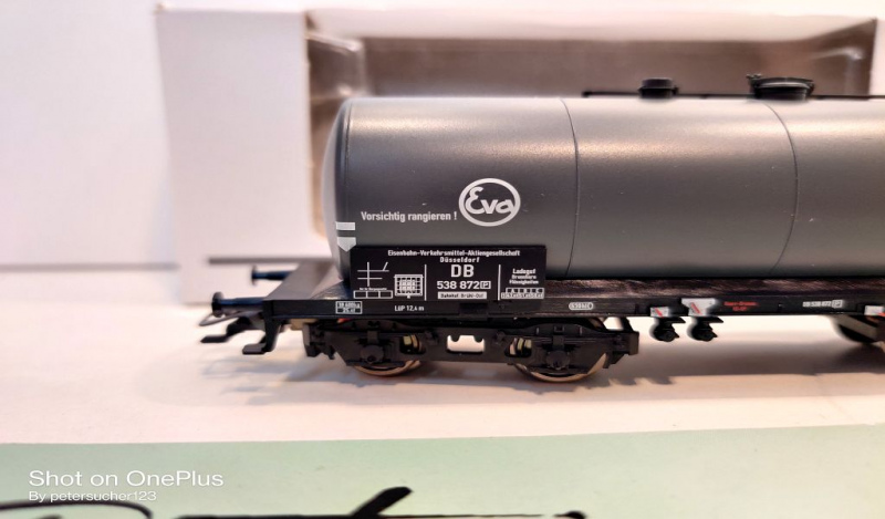Märklin H0 AC 46539 Einheits-Kesselwagen "EVA" / [P] / Privatwg / OVP weiß