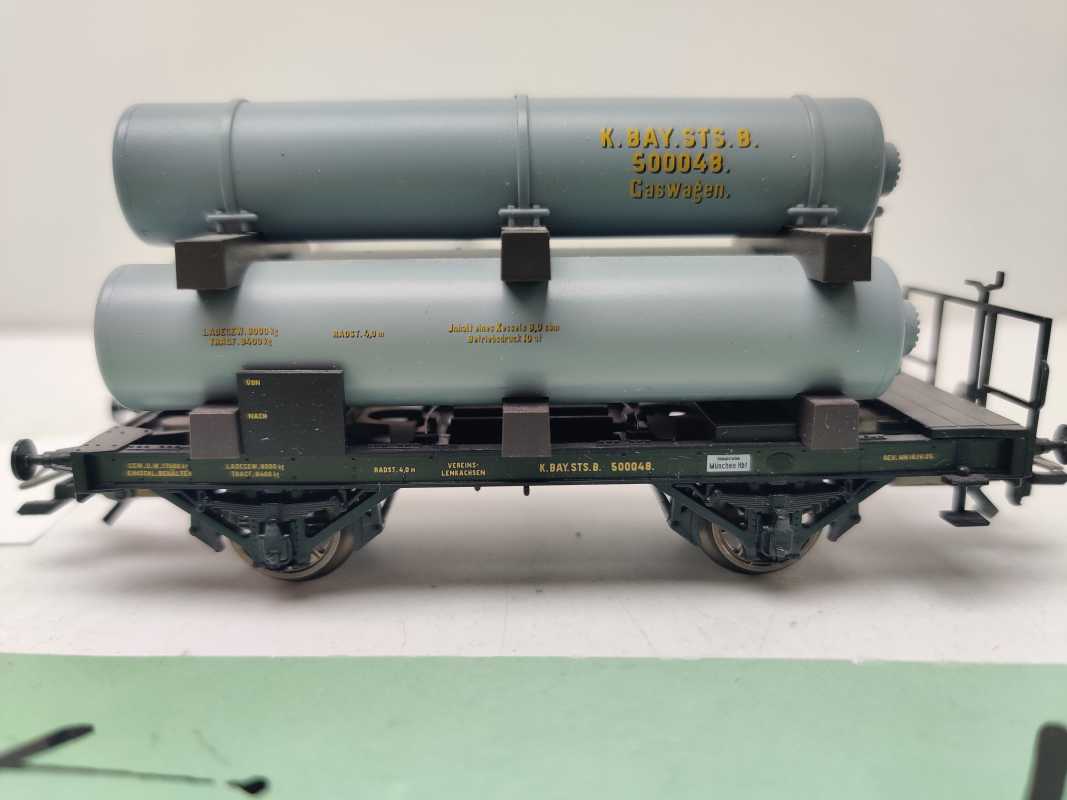 Märklin H0 AC 500048 / zweiachsigen Gaswagen / Transport von Leuchtgas / K.Bay.Sts.B.
