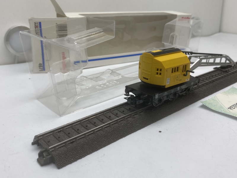 Märklin H0 4671 Kran Ardelt gelb Weiße OVP  DB