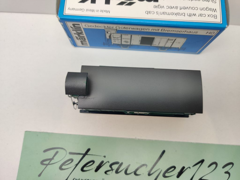 Märklin H0 AC 4679 ged. Güterwagen Flachdach Bremserh / Nm / K.W.St.E. / OVP blau