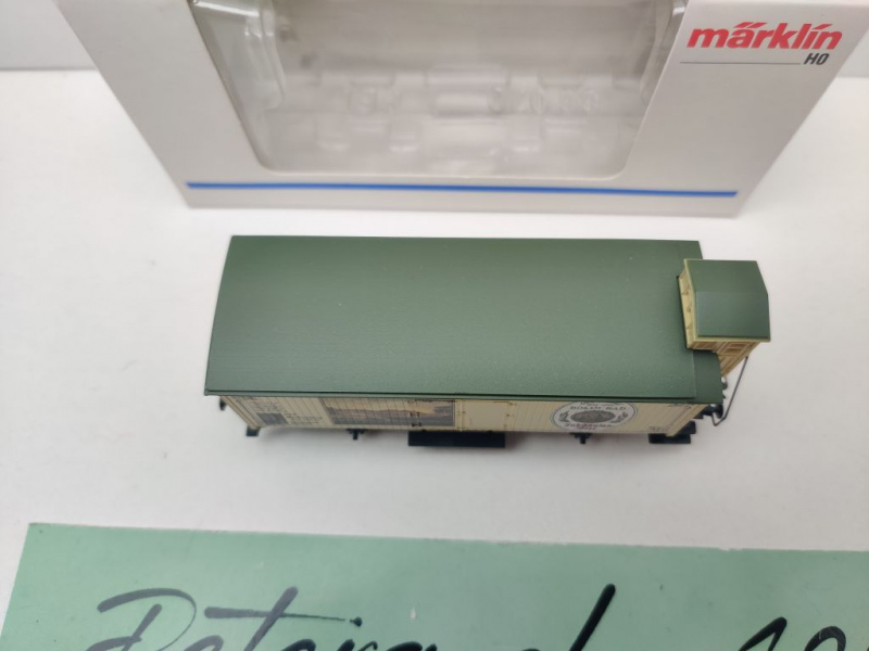 Märklin H0 AC 4680-6 Bierwagen "Boller Bad" G10 / NEM / K.W.St.E. / OVP weiß