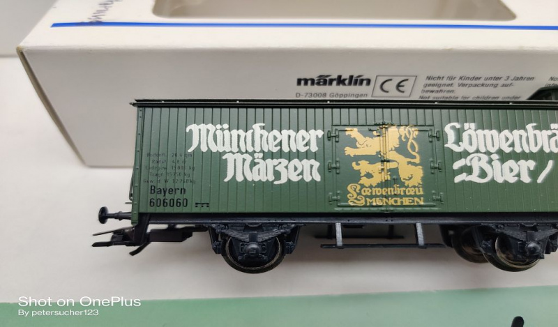Märklin H0 AC 4680-82 Bierwagen SoMo 1996 "MÜNCHENER MÄRZEN" / G 10 / DRG / Ers-VP