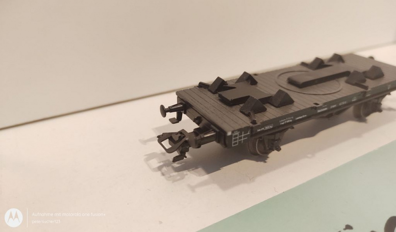Märklin H0 AC 4885 Flachwagen / OHNE LKW / NEM / DB
