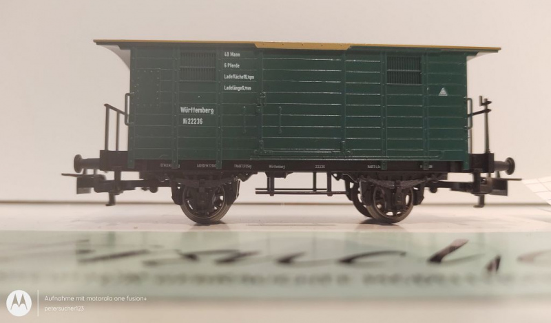 Märklin H0 AC 4685 Flachdach Güterwagen "Württemberg" / Ni 22236 / K.W.St.E.