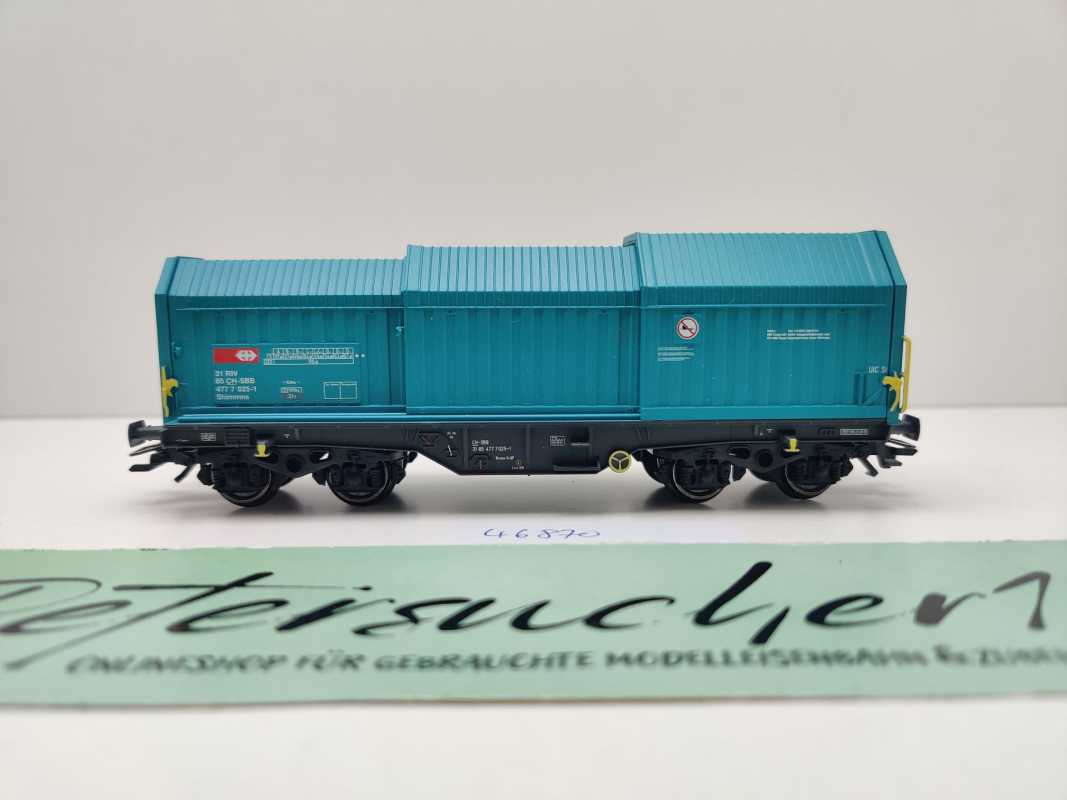 Märklin H0 AC 46870-01 Teleskophaubenwagen Shimmns aus Set / NEM / SBB