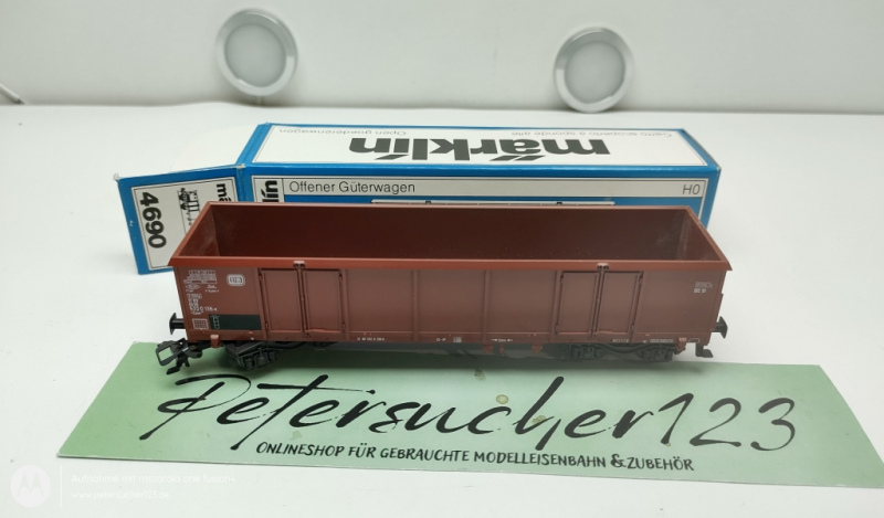 Märklin H0 4690 offener Güterwagen Braun DB OVP