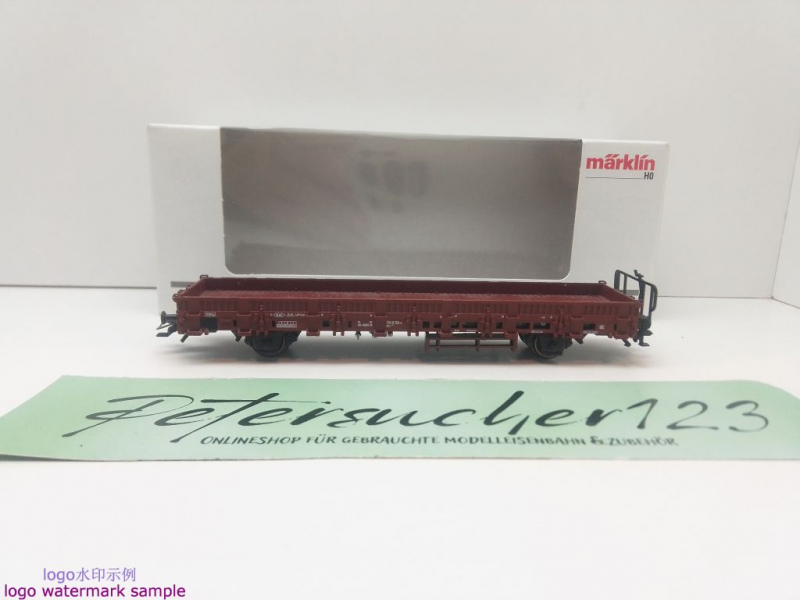 Märklin H0 AC 46938 Rungenwagen / Kbs442 / NEM / DB / OVP weiß