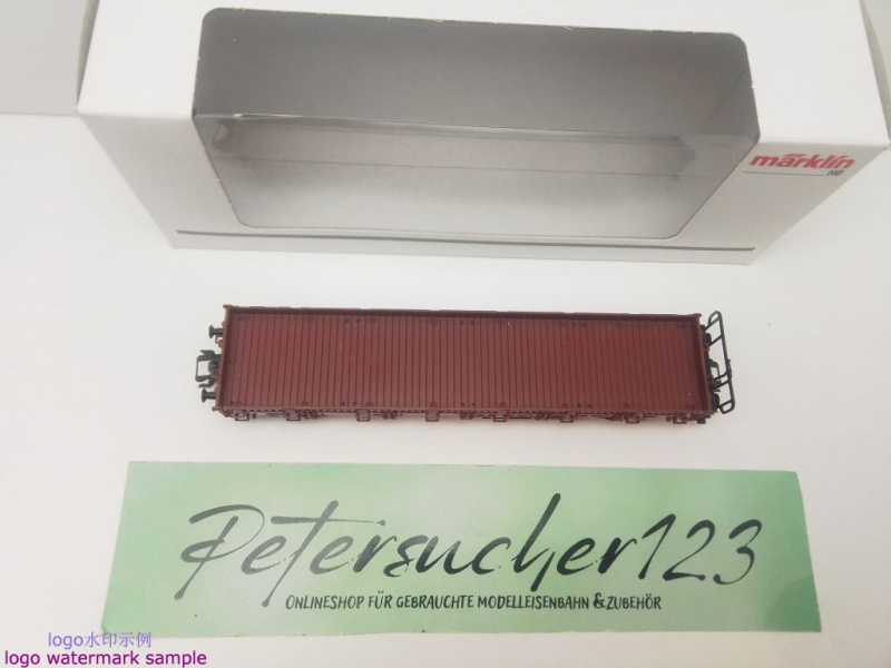 Märklin H0 AC 46938 Rungenwagen / Kbs442 / NEM / DB / OVP weiß