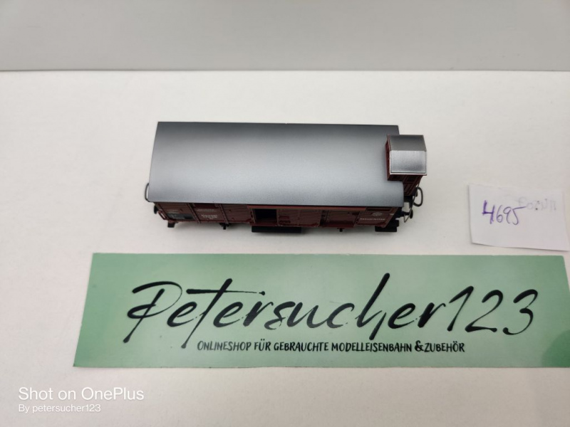 Märklin H0 AC 4695 Flachdach Güterwagen m Bremserhaus / G / DRG