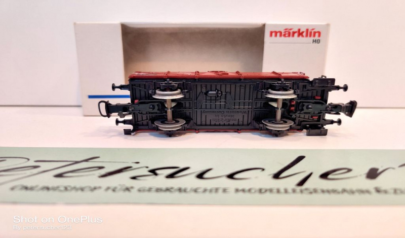 Märklin H0 AC 4696 offener Güterwagen m Brmshs / O / DRG / EVP weiß