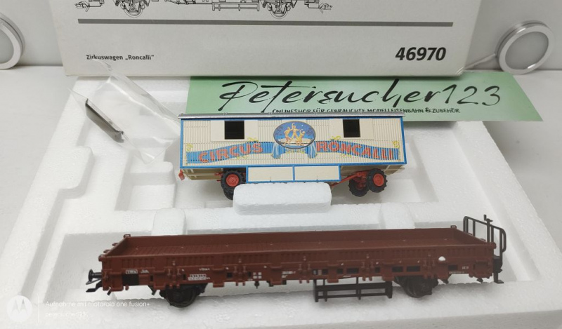 Märklin H0 AC 46970 Zirkuswagen-Set "Roncalli" / Kls443 / NEM / DB / OVP weiß