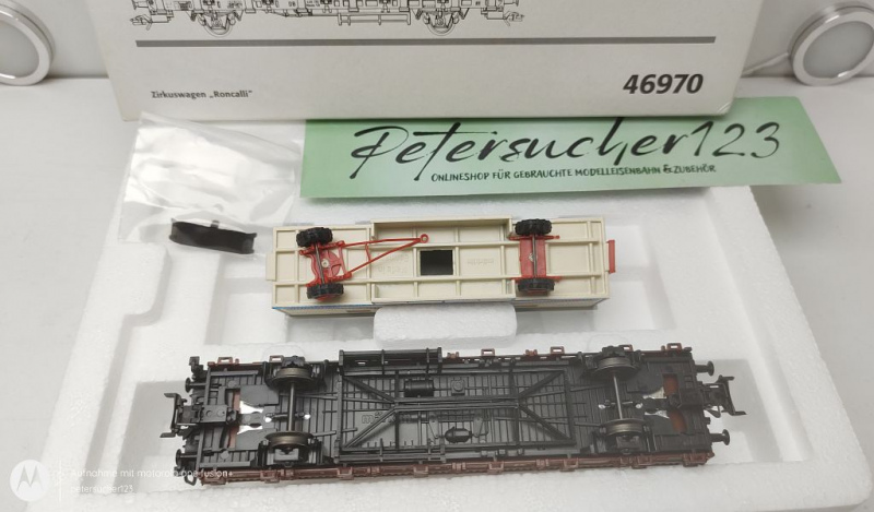 Märklin H0 AC 46970 Zirkuswagen-Set "Roncalli" / Kls443 / NEM / DB / OVP weiß