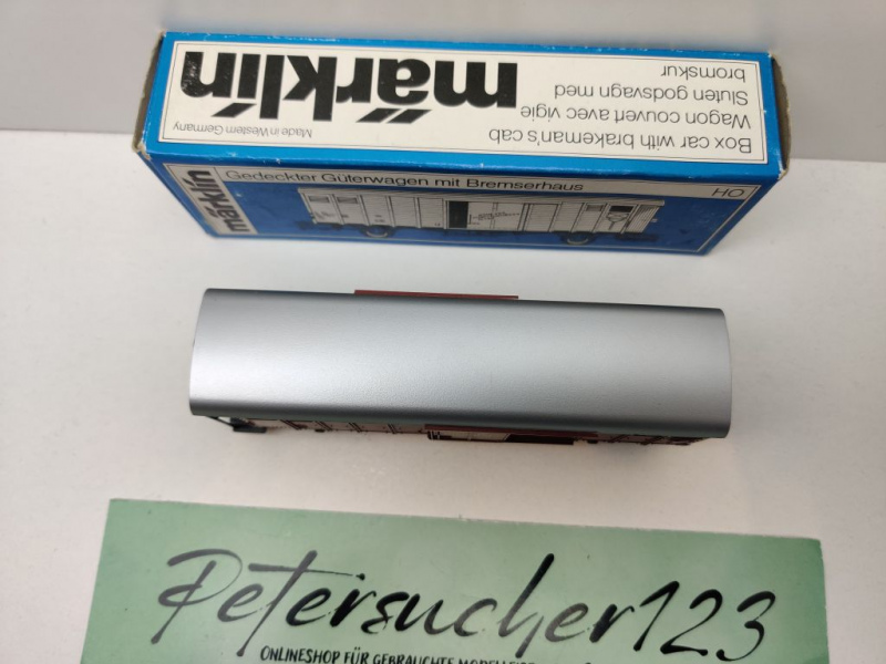 Märklin H0 AC 4698 ged. Güterwagen Bremserhaus / Hhk / SBB / OVP blau