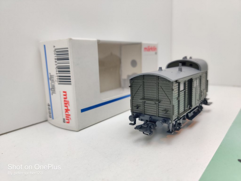 Märklin H0 AC 4699 Güterzug-Begleitwagen / Pwg / NEM / DRG / OVP weiß