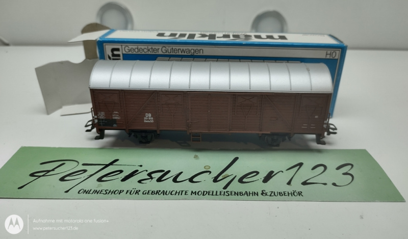 Märklin H0 4700  Gedeckter Güterwagen Braun DB OVP