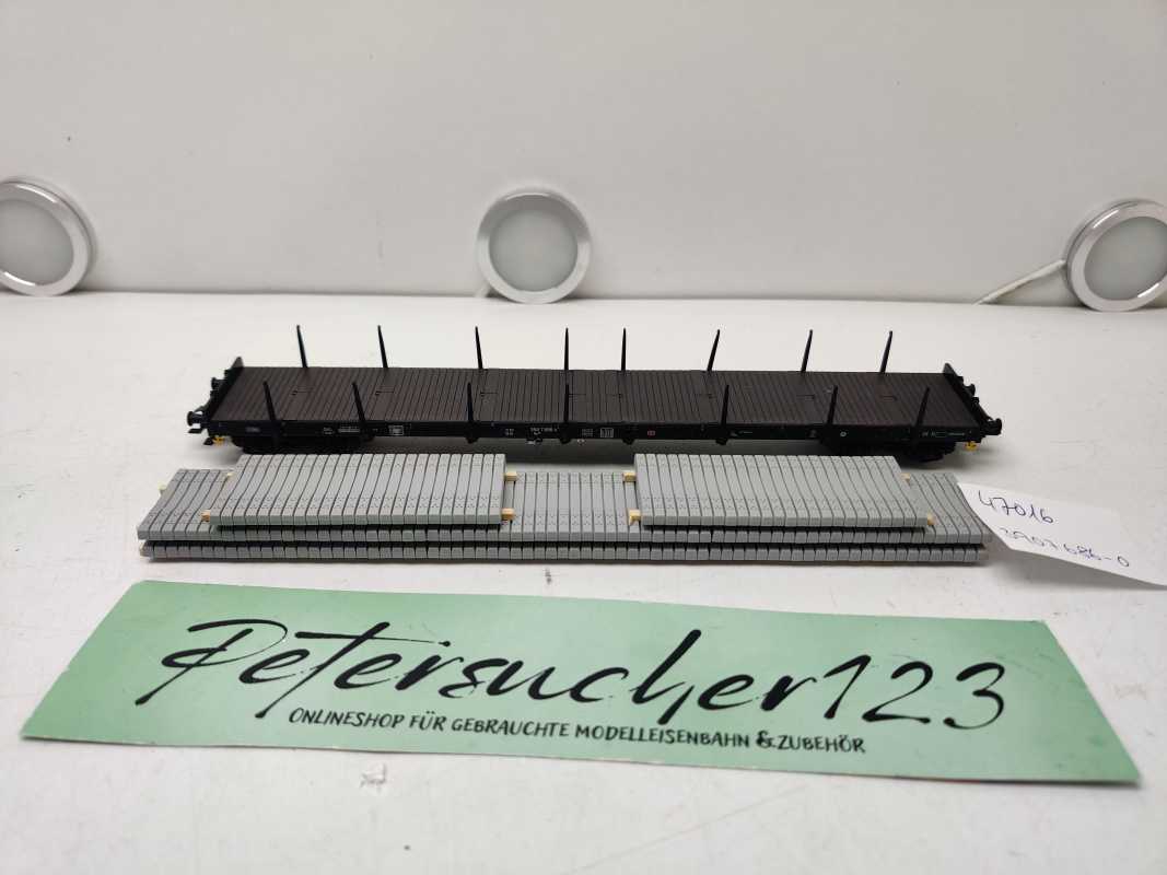 Märklin H0 AC 47016 / 390 7 686-0 / Flachwagen / Rungenwagen der Bauart Snps 719/ DB