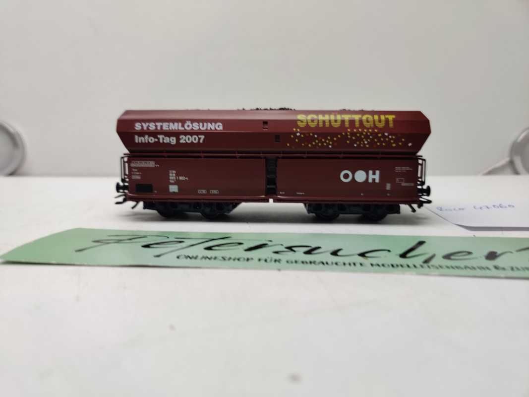 Roco H0 AC 47060 / vierachsiger Großraum-Selbstentladewagen /  Bauart Falns 159 / NEM / DB