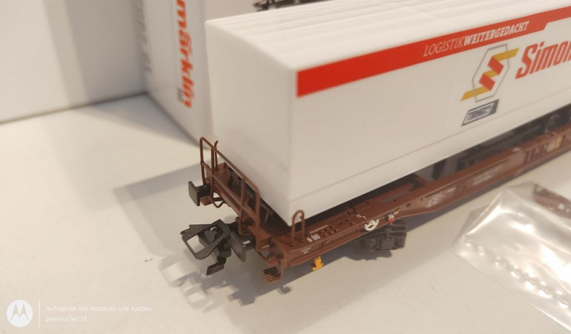 Märklin H0 AC 47082 Taschenwagen-Set "Simon Hegele" / NEM / DB / OVP weiß