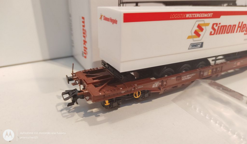 Märklin H0 AC 47082 Taschenwagen-Set "Simon Hegele" / NEM / DB / OVP weiß