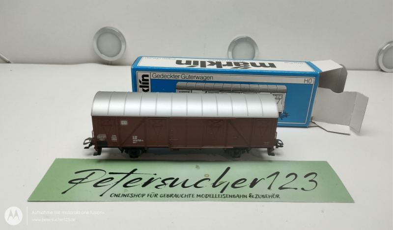 Märklin H0 4710  Gedeckter Güterwagen Braun DB OVP