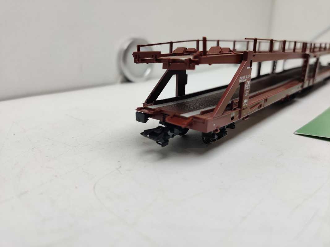 Märklin H0 AC 4712 Doppel-Autotransportwagen der Bauart Laaeks 553 / NEM / DB