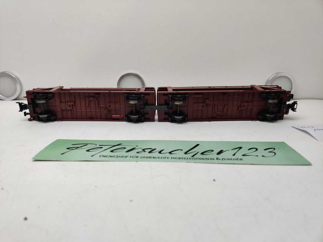 Märklin H0 AC 4712 Doppel-Autotransportwagen der Bauart Laaeks 553 / NEM / DB