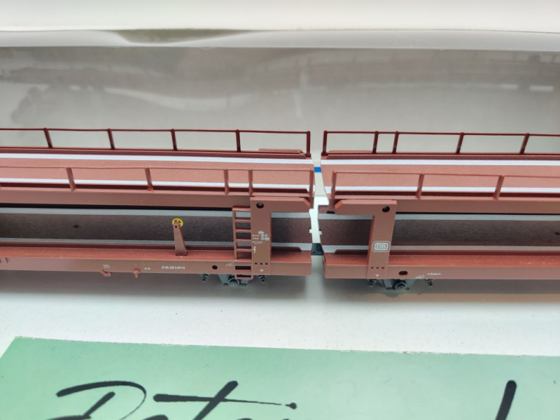 Märklin H0 AC 4712 Doppel-Autotransportwagen Laaeks553 NEM / DB / OVP weiß