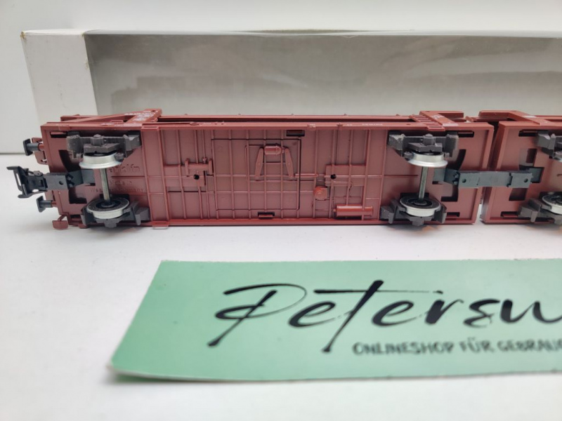 Märklin H0 AC 4712 Doppel-Autotransportwagen Laaeks553 NEM / DB / OVP weiß