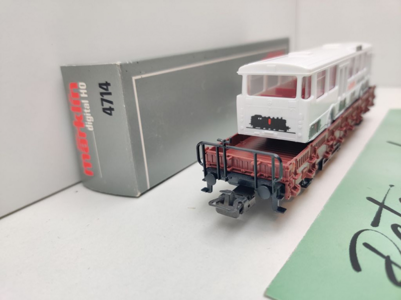 Märklin H0 AC 4714 Rungenwagen & Stadtbus "Märklin digital" / Kbs433 / OVP grau