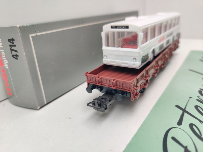 Märklin H0 AC 4714 Rungenwagen & Stadtbus "Märklin digital" / Kbs433 / OVP grau