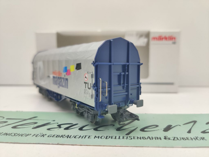 Märklin H0 AC 47201 Schiebeplanenwagen "Magazin JW'01" Shimmns-tu / NEM / MB / OVP