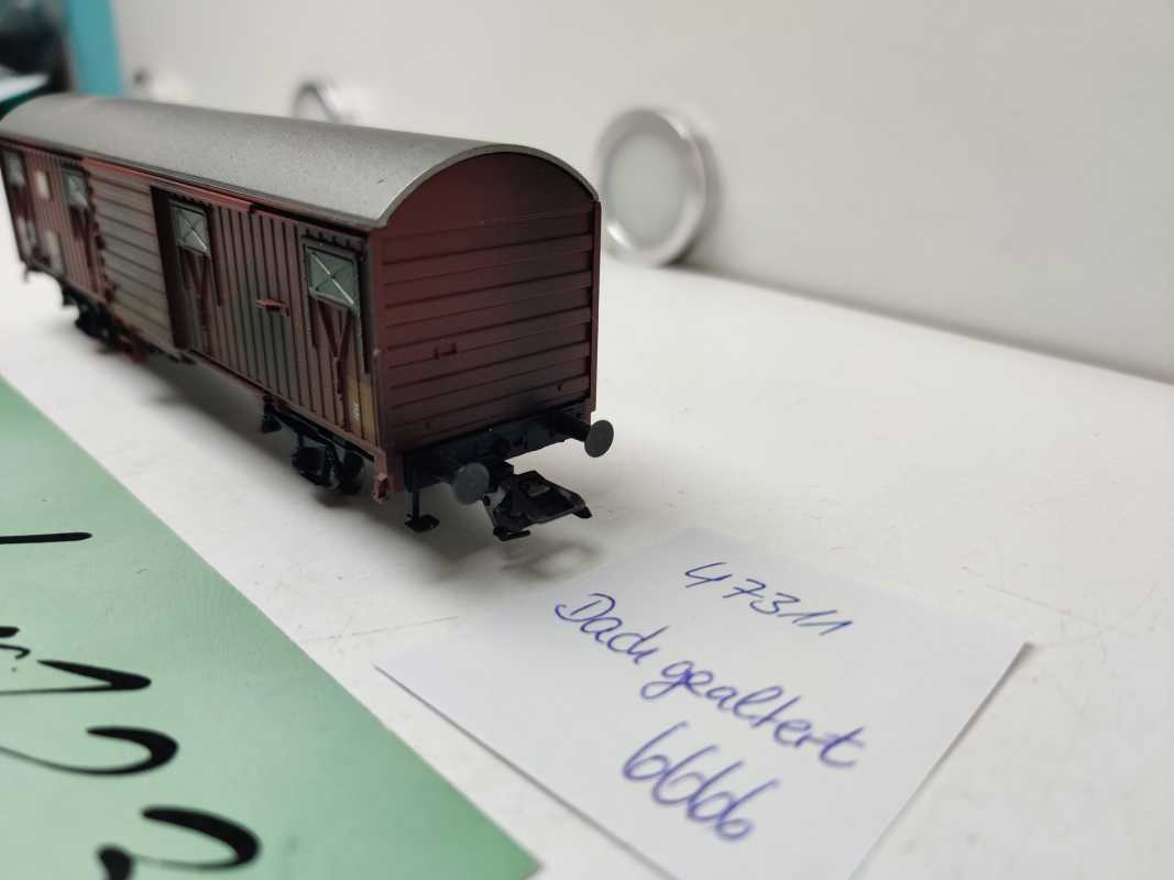 Märklin H0 AC 00779-17 Spundwandwagen Bauart Gbs256 aus Display / NEM / DB