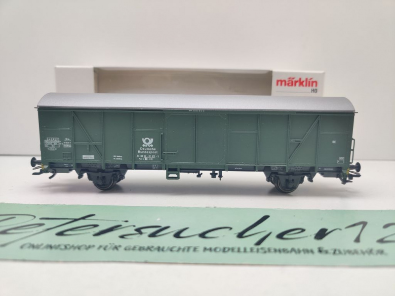 Märklin H0 AC 4736 Bahnpostwagen Post2-t/13 / NEM / DBP / OVP weiß