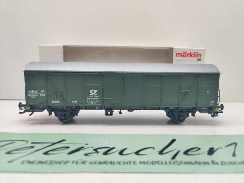 Märklin H0 AC 4736 Bahnpostwagen Post2-t/13 / NEM / DBP / OVP weiß
