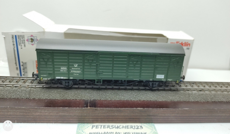 Märklin H0 AC 47362 Pms 63-08 Bahnpostwagen Post aa / NEM / DP / OVP weiß