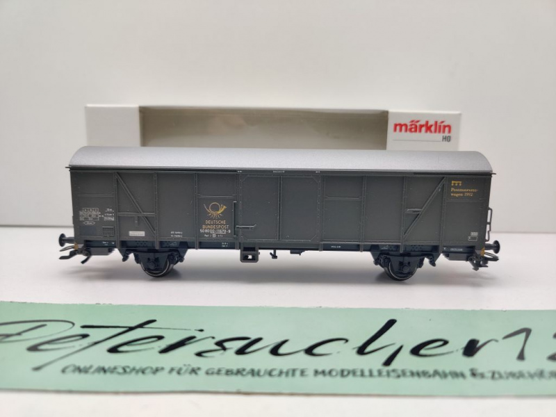 Märklin H0 AC 4736 Postwagen "10 J Postmuseumshop" Post2-t-13 / NEM / DBP / OVP weiß